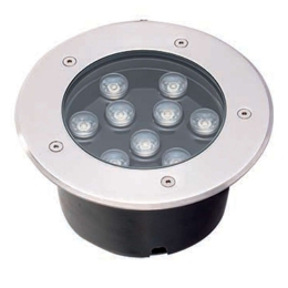 Φωτιστικό Δαπέδου Χωνευτό Lotus 4187000 D:180XH:95 Silver Viokef