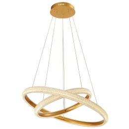 Φωτιστικό Οροφής Katia 4272000 59x120cm Led 2000Lm 39,6W 3000K Gold Viokef Ατσάλι, Αλουμίνιο