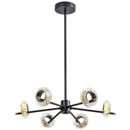 Φωτιστικό Οροφής Gretta 4272200 58x85cm Led 2600Lm 31W 3000-6600K Black-Bronze Viokef Ατσάλι,Γυαλί