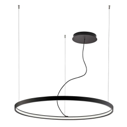 Φωτιστικό Οροφής Verdi 4224301 90x500cm Led 3600Lm 54W 4000K Black Viokef Αλουμίνιο