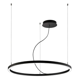 Φωτιστικό Οροφής Verdi 4244801 60x500cm Led 2000Lm 32W 4000K Black Viokef Αλουμίνιο,PC