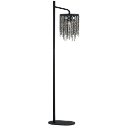 Φωτιστικό Δαπέδου Julianna 4264000 20x160cm 1xE14 40W Clear-Black Viokef Ατσάλι,Γυαλί