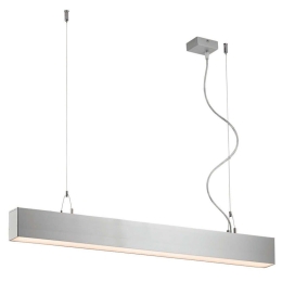 Φωτιστικό Οροφής - Ράγα Station Ultra 3911-0019-3-U-N 58x120cm Led 2565Lm 15W 3000K Silver Viokef Αλουμίνιο