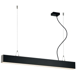 Φωτιστικό Οροφής - Ράγα Station Ultra 3911-0022-3-B-N 226x120cm Led 10260Lm 59W 3000K Black Viokef Αλουμίνιο