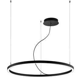 Φωτιστικό Οροφής Verdi 4224101 Φ90cm Led 3200lm 48W Black Viokef