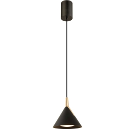 Φωτιστικό Οροφής Jolly 4274000 Φ15x150cm Led 640lm 8,4W Black-Gold Viokef