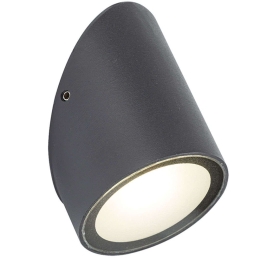 Φωτιστικό Τοίχου-Απλίκα Juno 4286000 Φ7x10,5 Led 184lm 4W Dark Grey Viokef