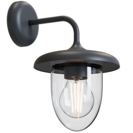 Φωτιστικό Τοίχου-Απλίκα Merline 4284500 Φ18x30,3cm 1xE27 20W Dark Grey Viokef