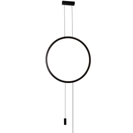 Φωτιστικό Τοίχου - Οροφής Caesar 4287800 Φ60x480cm Led 1348lm 21W 3000K Black Viokef