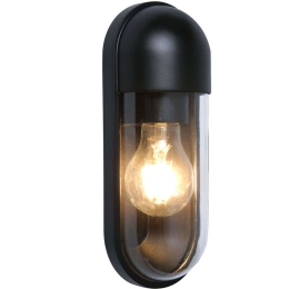 Φωτιστικό Τοίχου - Απλίκα Cap 4298000 9,6x8,8x24cm 1xE27 15W Black Viokef