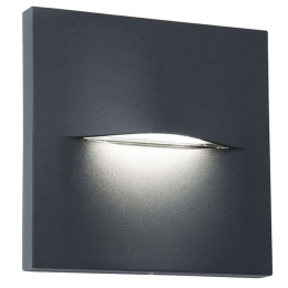 Φωτιστικό Τοίχου - Απλίκα Square Vita 4298400 14x3,3x14cm Led 170lm 3W 3000K Anthracite Viokef