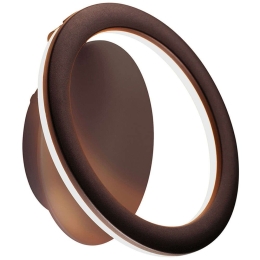 Φωτιστικό Τοίχου - Απλίκα Palermo 4297900 Φ23cm Led 960lm 16W 3000K Rusty Brown Viokef
