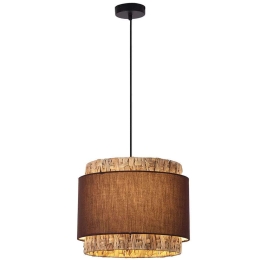 Φωτιστικό Οροφής Riviera 4299400 Φ35x30cm 1xE27 40W Natural-Brown Viokef