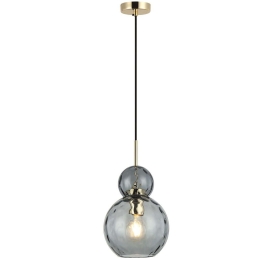 Φωτιστικό Οροφής Firenze 4294400 Φ18x29,5cm 1xE27 40W Smoke-Gold Viokef