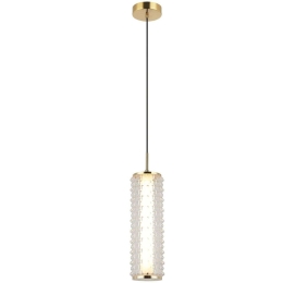 Φωτιστικό Οροφής Irma 4294700 Φ15x51cm Led 1600lm 18W 3000K Clear-Gold Viokef