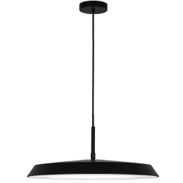 Φωτιστικό Οροφής Flat 4296801 Φ45x17,5cm Led 1700lm 22W 3000K Black Viokef