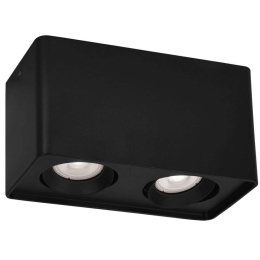 Φωτιστικό Οροφής - Σποτ Arion 4279901 18x9,5x9,5cm 2xGU10 50W Black Viokef