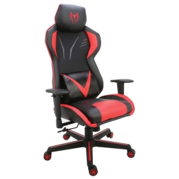 Πολυθρόνα Gaming BS6100-R Μαύρο-Κόκκινο 01.0146 72X70X125-133εκ.