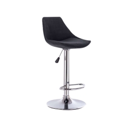 Σκαμπό Μπαρ Bar88 Με Αμορτισέρ 43.0205 Black 38Χ46Χ85-105cm Μέταλλο,Ύφασμα