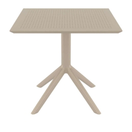 Τραπέζι Sky 20.0247 Dove Grey 80X80X74εκ. Siesta