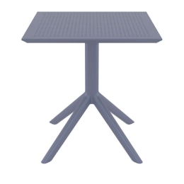 Τραπέζι Sky 20.0250 Dark Grey 70X70X74εκ. Siesta