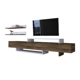 ΣΥΝΘΕΤΟ ΤΗΛΕΟΡΑΣΗΣ ΚΑΡΥΔΙ -ΛΕΥΚΟ 180x40x35,6 εκ.HM8909.01