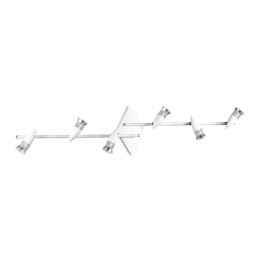 Πλαφονιέρα-Σποτ 122748 106,5x22x16cm 6xGU10 50W White Ideal Lux