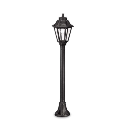 Φωτιστικό Δαπέδου Anna 101514 22x110cm 1xE27 23W Black Ideal Lux Ρητίνη
