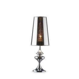 Φωτιστικό Επιτραπέζιο Alfiere 032467 17,5x55,5cm 1xE27 Chrome Ideal Lux