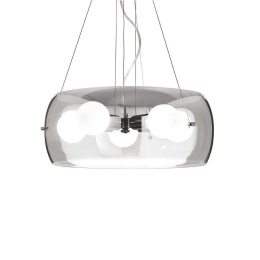 Φωτιστικό Οροφής Audi 103983 48,5x40/100cm 5xE27 60W Smoke Ideal Lux