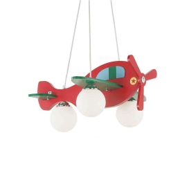 Φωτιστικό Οροφής Avion 136318 49,5x51x40/112cm 3xE14 40W Red-Green  Ideal Lux