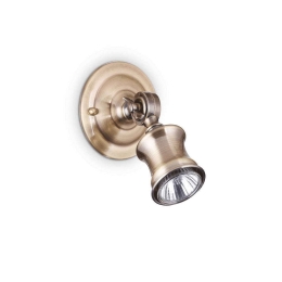 Φωτιστικό Τοίχου Barber 159997 10x13,5x16cm 1xGU10 28W Gold Ideal Lux