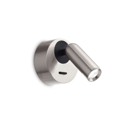 Φωτιστικό Τοίχου Bean Led 260631 7x11x8,5cm 3,5W 3000K Nickel Ideal Lux