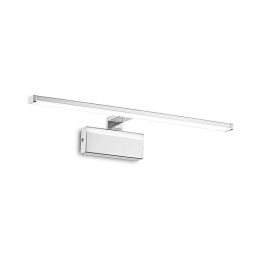 Φωτιστικό Τοίχου-Απλίκα Alma Led 224930 51x15x9cm 12,5W 3000K 1450lm Chrome Ideal Lux Μέταλλο