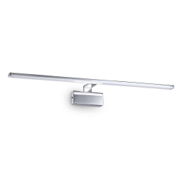 Φωτιστικό Τοίχου-Απλίκα Alma Led 224992 81x15x9cm 18W 3000K 2250lm Chrome Ideal Lux Μέταλλο