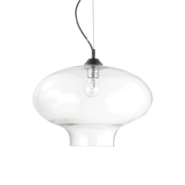 Φωτιστικό Οροφής Bistro Round 120898 40x35,5/244,5cm 1xE27 60W Clear Ideal Lux