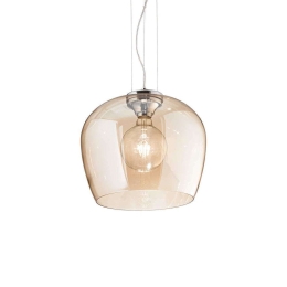 Φωτιστικό Οροφής Blossom 241524 32x34/243cm 1xE27 60W Amber Ideal Lux
