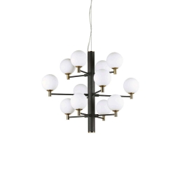 Φωτιστικό Οροφής Copernico 197319 71x74/172,5cm 12xG9 40W Black Ideal Lux