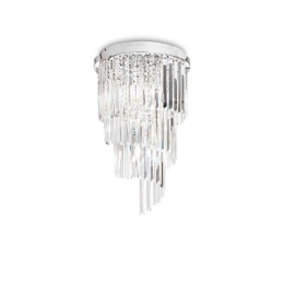 Φωτιστικό Οροφής-Πλαφονιέρα Carlton 168920 40x66cm 8xE14 40W Chrome Ideal Lux
