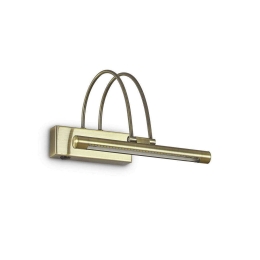 Φωτιστικό Τοίχου Bow 121154 26x18x23cm Led 2,5W 3000K Gold Ideal Lux