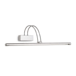 Φωτιστικό Τοίχου Bow 007021 76x18x23cm Led 8W 3000K Chrome Ideal Lux