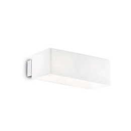 Φωτιστικό Τοίχου Box 009537 20x70x14cm 2xG9 40W White Ideal Lux