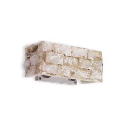 Φωτιστικό Τοίχου Carrara 018775 23x10x10cm 2xG9 40W Beige Ideal Lux