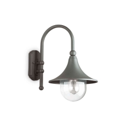Φωτιστικό Τοίχου Cima 246819 28x46x40cm 1xE27 60W Anthracite Ideal Lux