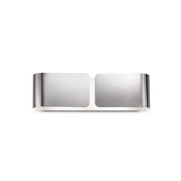 Φωτιστικό Τοίχου Clip 031361 44x12,5x11cm 2xE27 60W Chrome Ideal Lux