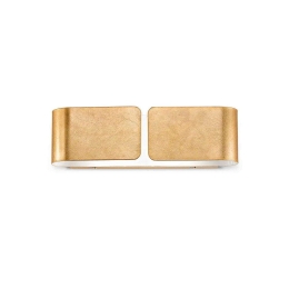 Φωτιστικό Τοίχου Clip 088266 44x12,5x11cm 2xE27 60W Gold Ideal Lux