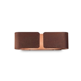 Φωτιστικό Τοίχου Clip 187365 44x12,5x11cm 2xE27 60W Rose Gold Ideal Lux