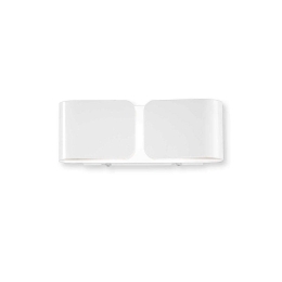 Φωτιστικό Τοίχου Clip 049236 25x9x8cm 2xG9 40W White Ideal Lux