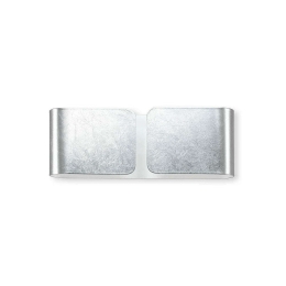 Φωτιστικό Τοίχου Clip 091136 25x9x8cm 2xG9 40W Silver Ideal Lux