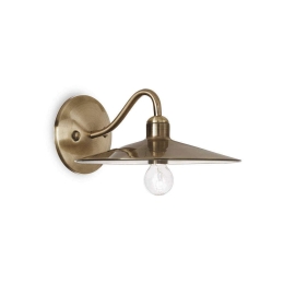 Φωτιστικό Τοίχου-Απλίκα Cantina 112626 25x15x29cm 1xE14 40W Gold Ideal Lux
